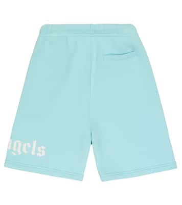 Shorts in cotone con logo | Palm Angels Kids