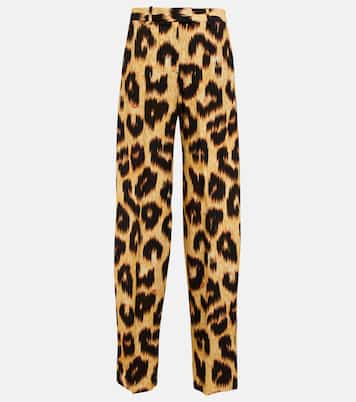 High-rise leopard-print pants | The Attico