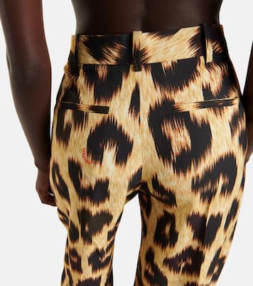 High-rise leopard-print pants | The Attico