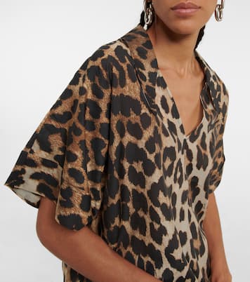 Top con estampado de leopardo | Ganni