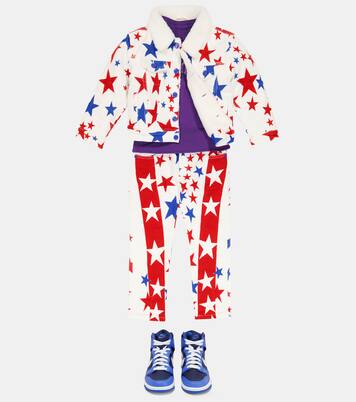Giacca di jeans con shearling sintetico | ERL Kids
