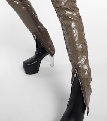 Leggings Dirt Waist mit Pailletten | Rick Owens