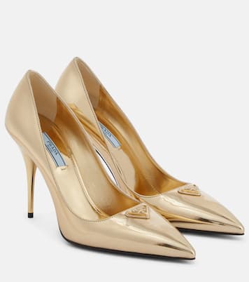 Escarpins en cuir métallisé | Prada