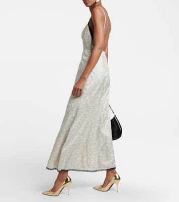 Escarpins en cuir métallisé | Prada