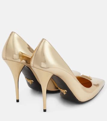 Escarpins en cuir métallisé | Prada