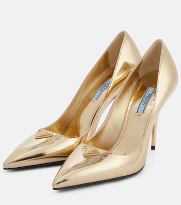 Escarpins en cuir métallisé | Prada