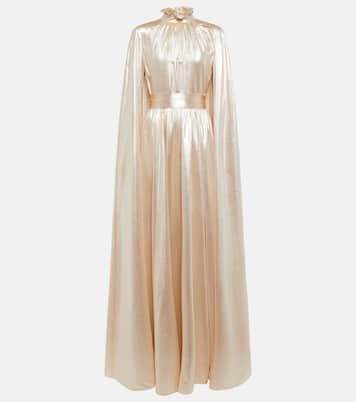 Macie lamé cape gown | Erdem