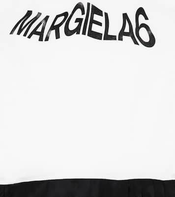Kleid aus Jersey und Satin | MM6 Maison Margiela Kids
