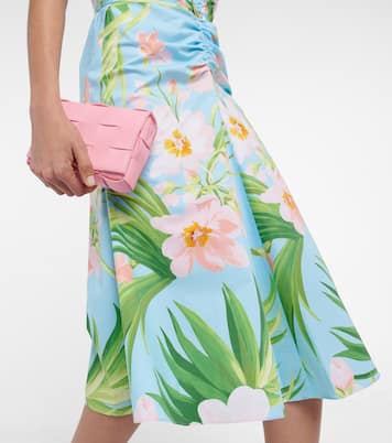 Abito midi in misto cotone con stampa | Carolina Herrera