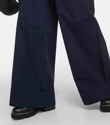 Pantalon ample en coton et soie | CO
