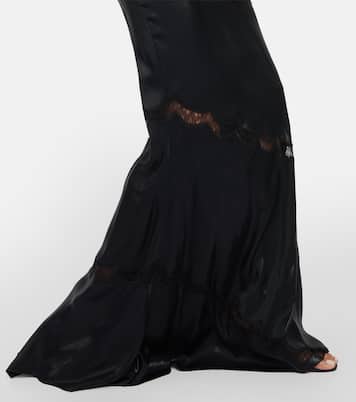Maxikleid aus Lederimitat | Alessandra Rich