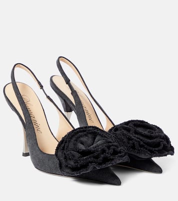 Escarpins en denim à fleurs | Blumarine
