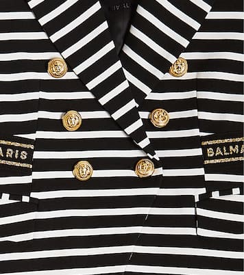 Blazer cruzado a rayas | Balmain Kids