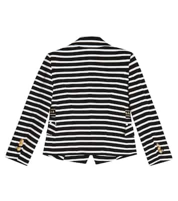 Blazer cruzado a rayas | Balmain Kids