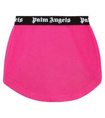 Jupe en coton à logo | Palm Angels Kids