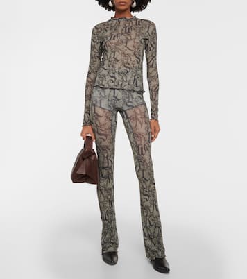 Halcyon printed flared pants | KNWLS