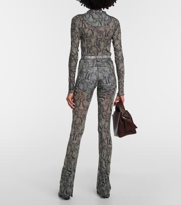 Halcyon printed flared pants | KNWLS