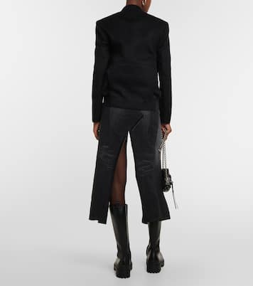Abito midi di jeans con misto lana | Junya Watanabe