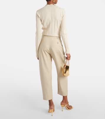 Pantaloni cropped Iconic a vita alta | Stella McCartney