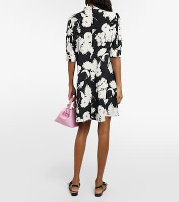 Printed crêpe minidress | Ganni