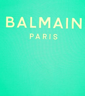 Camiseta en jersey de algodón con logo | Balmain Kids