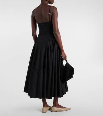 Solene cotton poplin midi dress | Tove
