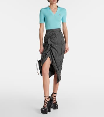 Polo Marina in maglia a coste di cotone | Vivienne Westwood