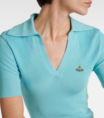 Polo Marina in maglia a coste di cotone | Vivienne Westwood