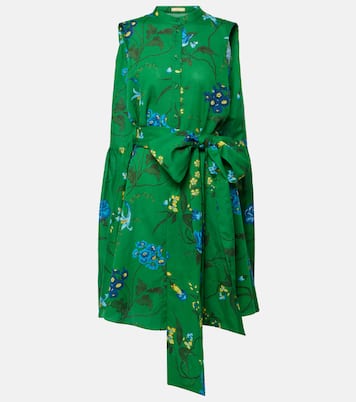 Minikleid aus Baumwolle und Leinen | Erdem