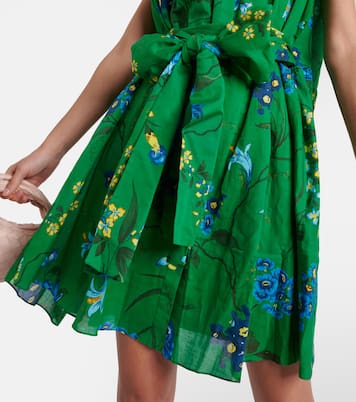 Minikleid aus Baumwolle und Leinen | Erdem