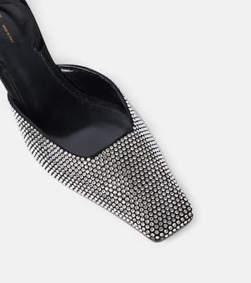 Slingback-Pumps Roosevelt aus Leder mit Kristallen | Khaite