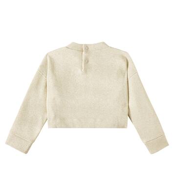 Cotton-blend lamé sweatshirt  | Il Gufo