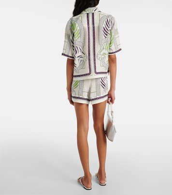 Bedrucktes Hemd aus Leinen | Tory Burch