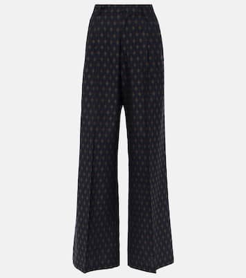 Pantalones anchos de lana y algodón | Etro