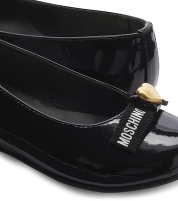 Ballerines en cuir verni | Moschino Kids