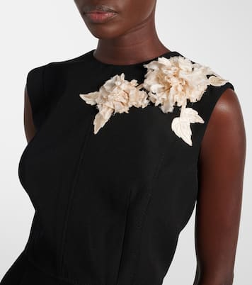 Vestido midi de lana asimétrico | Erdem