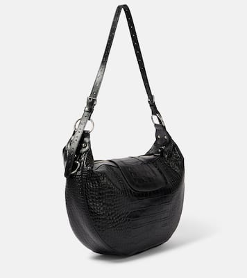 Essex embossed leather shoulder bag | Balenciaga