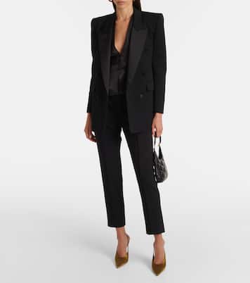 Pumps slingback L'Entracte 110 in crêpe | Saint Laurent