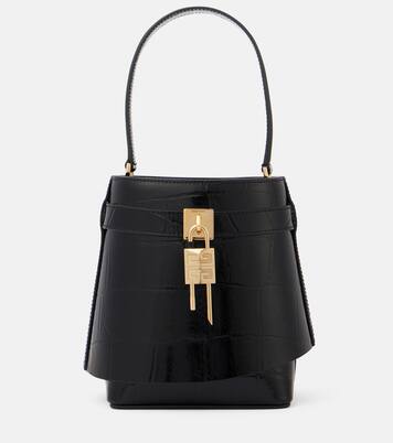 Sac seau Shark Lock Medium en cuir | Givenchy