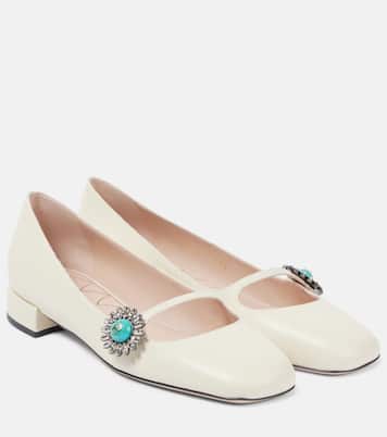 Escarpins Daisy en cuir à ornements | Valentino Garavani