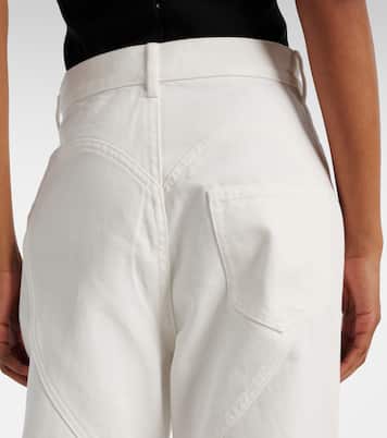 Jeans regular con cut-out e cristalli | Area