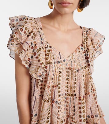 Blusa Madrana in cotone con volant | Marant Etoile