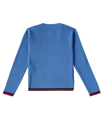Web Stripe knitted cardigan | Gucci Kids