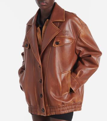 Lederjacke | Miu Miu