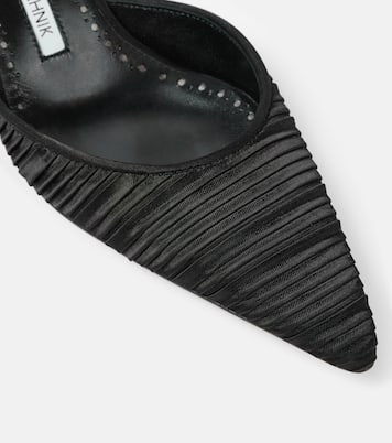 Mules Carolyne 50 in raso | Manolo Blahnik