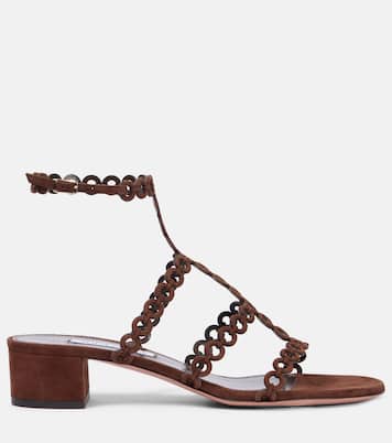 Infinity Chain 35 suede sandals | Aquazzura