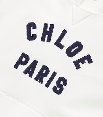 Abito in jersey di cotone con logo | Chloé Kids
