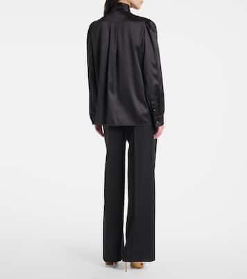 Schluppenbluse aus Satin | Dolce&Gabbana