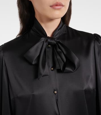 Schluppenbluse aus Satin | Dolce&Gabbana
