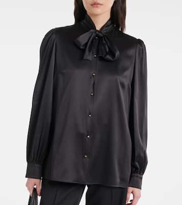 Schluppenbluse aus Satin | Dolce&Gabbana